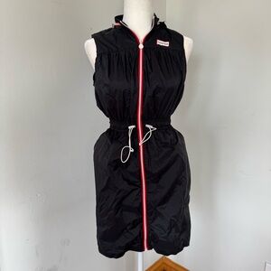 Hunter x Target hooded Windbreaker Black Dress w/ Pockets Size Small